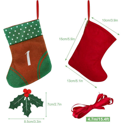 Kesote Adventskalender zum Befüllen 24 Aufhängen