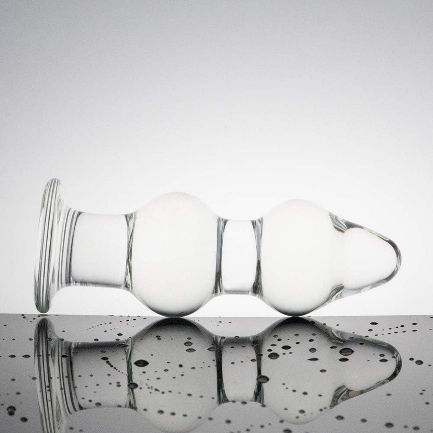 Gourd Glas Anal Plug Cone Crystal Butt Spielzeug Frauen Männer paar