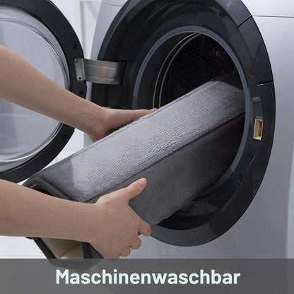 Memory Foam Badteppich dunkelgrau, 51 x 76 cm, saugfähig & rutschfest