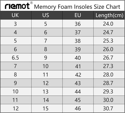 Memory Foam Einlegesohlen Damen Herren sportliche Gr.36-47