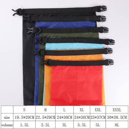 6er Set wasserfeste Trockenbeutel für Wassersport und