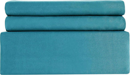 AYSW Bettwäsche 1 Bettbezug 200x200cm + 2 Kissenbezug 80x80cm Reißverschluss Seeblau/Hellgrau