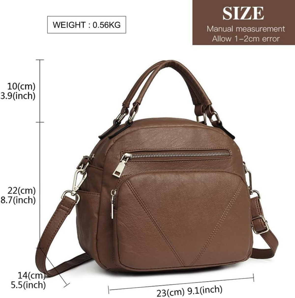 Miss Lulu Women's Crossbody Bowler Style Handbag Top Handle Shoulder Bag