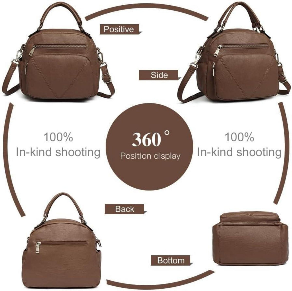 Damen Handtasche für Damen Mode Umhängetasche Schultertasche Top Griff