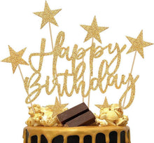 Goldene Sterne Tortendeko Geburtstag 20-tlg. Cake Topper Set