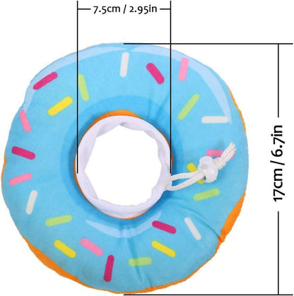 Katzen Halskrause Soft Weich Donut Blau Sicherheitskrause XS