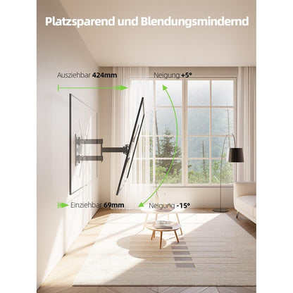 Schwenkbare TV Wandhalterung 26-60 Zoll VESA 400x400mm