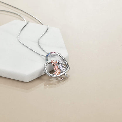 Schwestern Halskette Sterling Silber Infinity Herz Freundschaft Geschenk