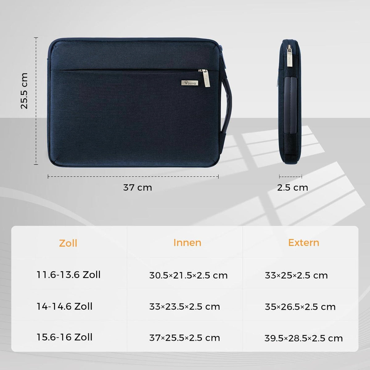 Voova Laptophülle 15.6 16 Zoll MacBook Pro Acer ConceptD