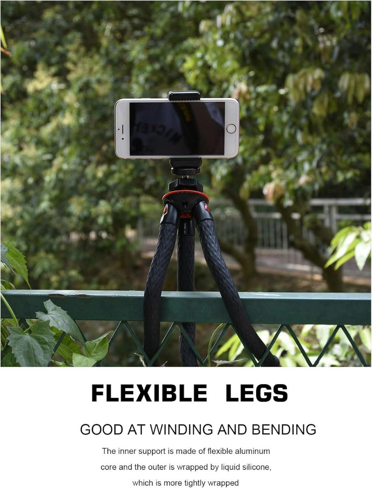 Flexibles Handy-Stativ mit Fernauslöser für Vlogging