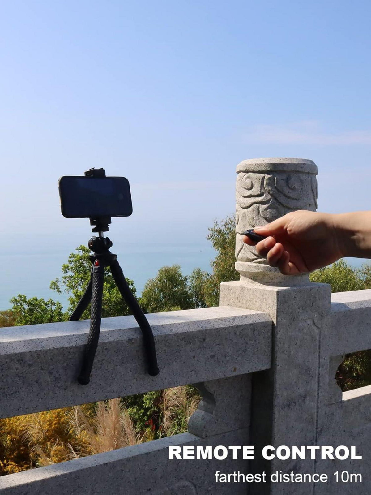 Flexibles Handy Stativ mit Fernauslöser - Mini Kamerastativ für Vlogging