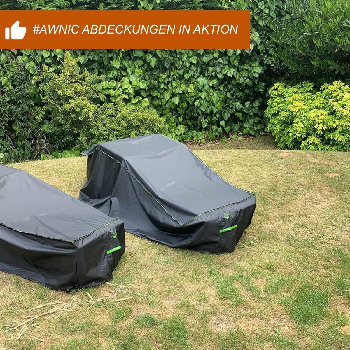 Wasserdichte Gartenliege Abdeckung für 3-6 Sonnenliegen