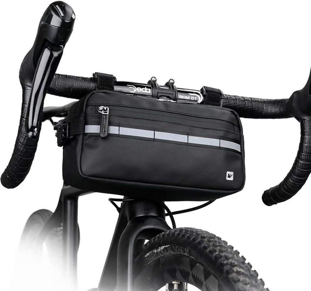 Fahrrad Lenkertasche Wasserdicht Schultertasche 3L - Schwarz