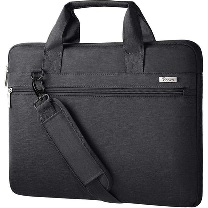 Voova Laptoptasche 360°Schutz 15-16 Zoll Wasserdicht Schwarz