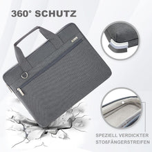 Voova Laptoptasche 360°Schutz 14-16 Zoll Wasserdicht Grau