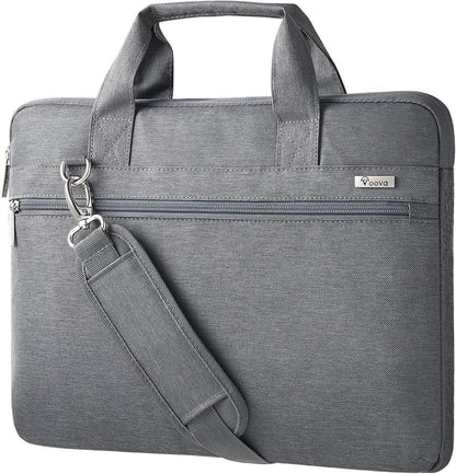 Voova Laptoptasche 360°Schutz Wasserdicht 14-16 Zoll Grau