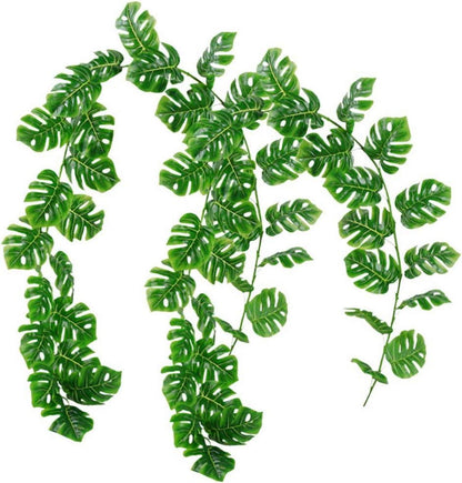 Künstliche Tropische Palmblätter Girlande 2er Pack 180cm
