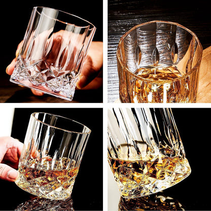 Whisky Gläser 4er Set | 320ml Kristallglas | Geschenk für Männer