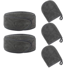 Mikrofaser Make-Up Entferner Handschuh Set mit
