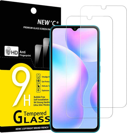 Panzer Schutzglas für Xiaomi Redmi 9A 9C 2 Stück Displayfolie