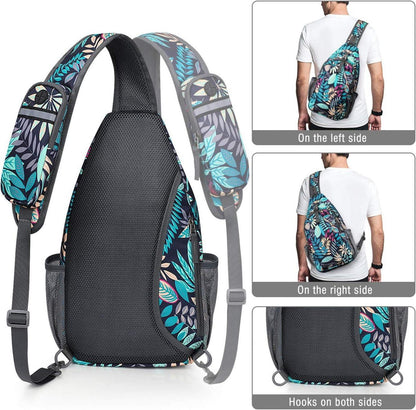G4Free Sling Bag Rucksack Umhängetasche Diebstahlschutz Outdoor Blau