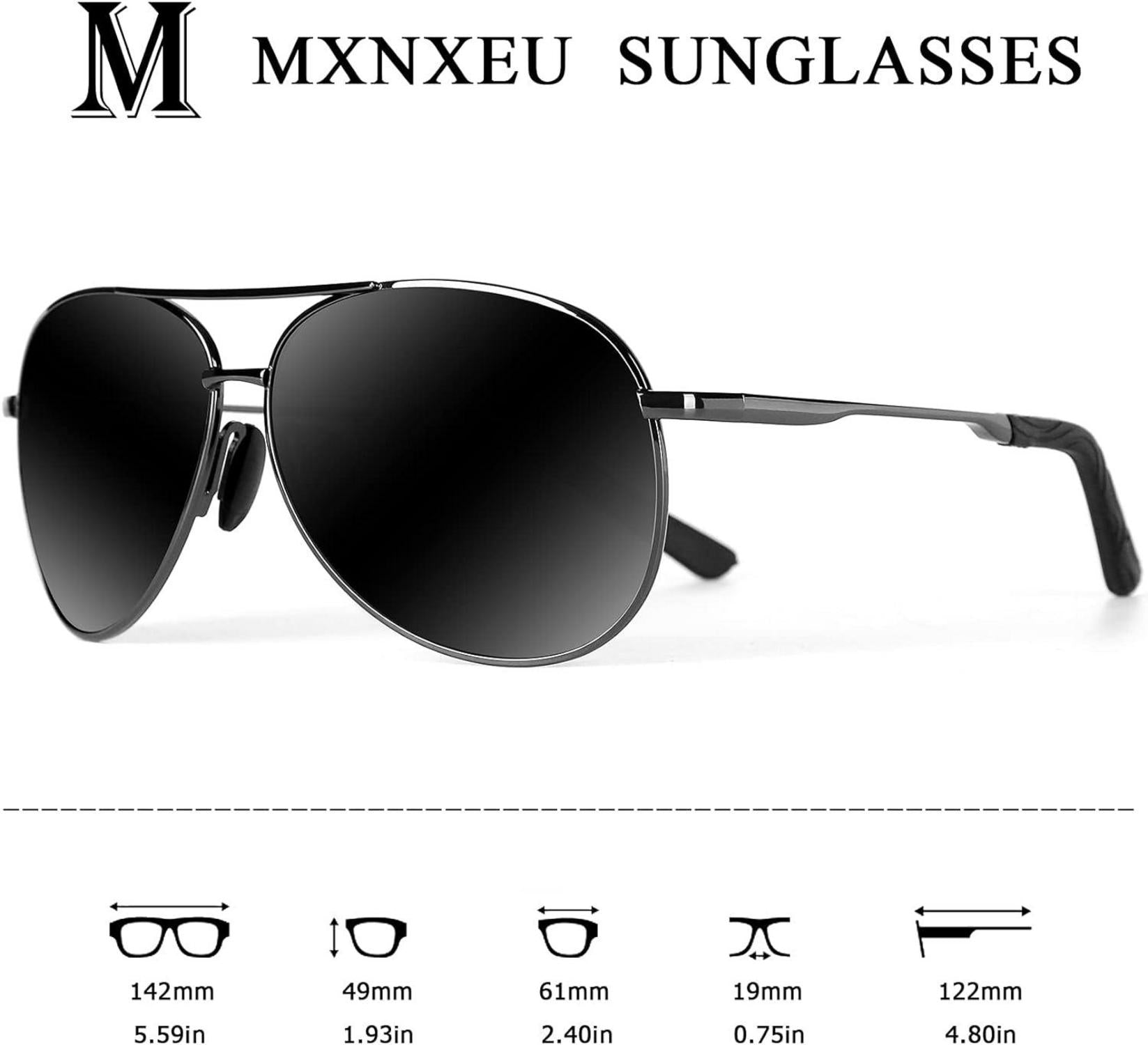 Polarisierte UV400 Sonnenbrille Herren Vintage Outdoor Schwarz