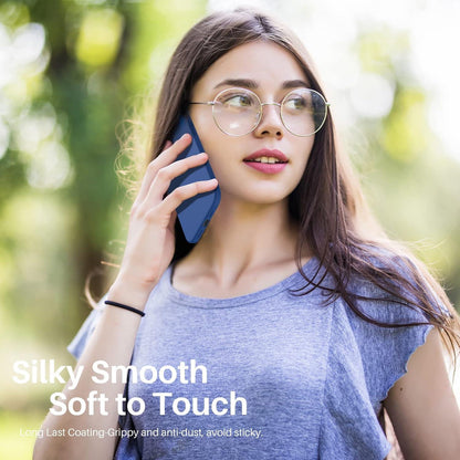 iPhone 12 Pro Silikon Case Hülle Ultra Dünn 6,1 Flüssig Blau Schutz