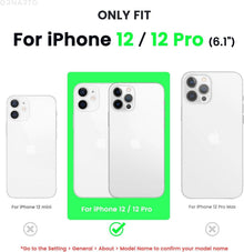 ORNARTO iPhone 12 Pro Silikon Case Hülle 6,1 Schutz