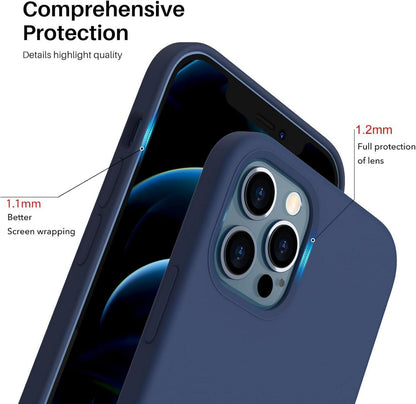 ORNARTO iPhone 12 Pro Hülle - Ultra Dünne Flüssig Silikon Schutzhülle 6,1 Zoll