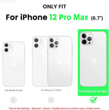 ORNARTO iPhone 12 Pro Max 6,7 Silikon Hülle Stoßfeste