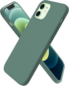 Schutzhülle iPhone 12 Mini Silikon Case Flüssig Piniengrün
