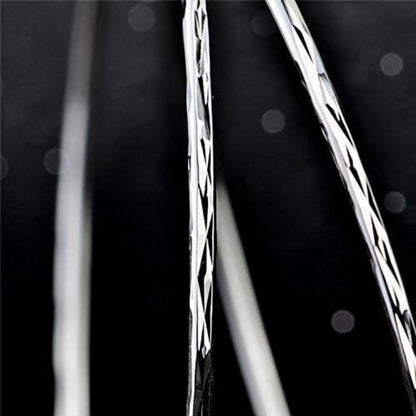 925 Sterling Silber Kreis Creolen 40mm für Damen