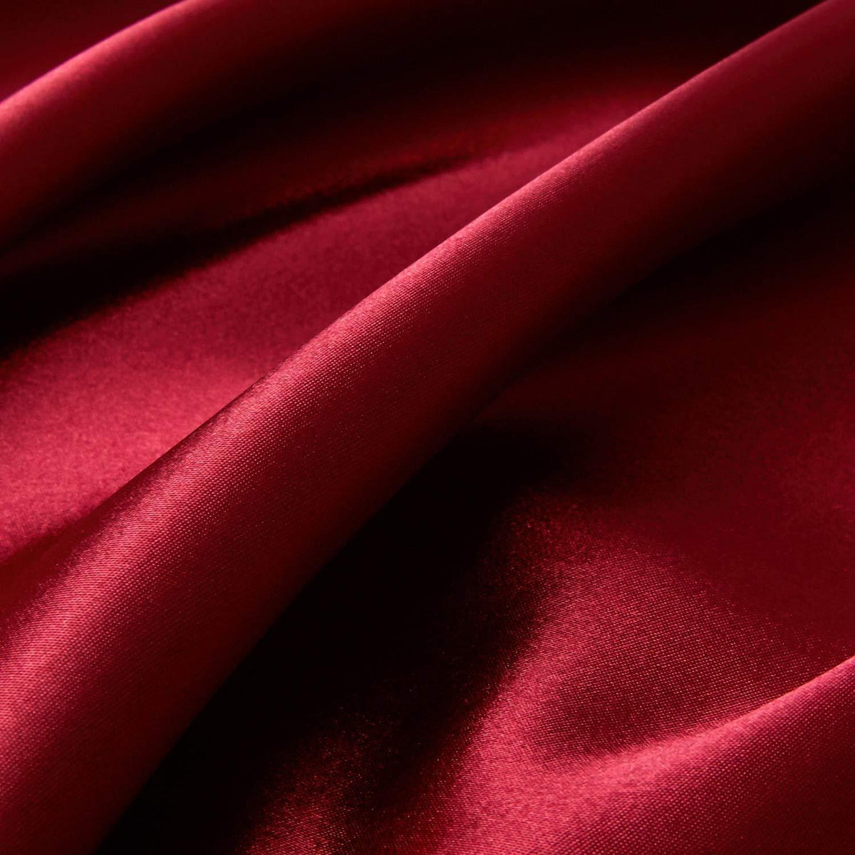 Glanzsatin Bettwäsche Set Rot 155x220cm & 80x80cm