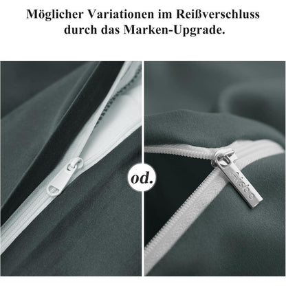 Kissenbezug 40x80 2er Set Mikrofaser Reißverschluss