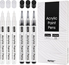 Acrylstifte Wasserfest Permanent für Steine Bemalen Set 3 Schwarz 3