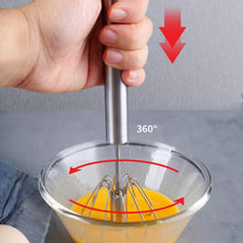 Feeziloe Schneebesen Edelstahl Hand Push Mixer