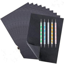 100 Blatt Kohlepapier mit 5 Prägestift Set, A4