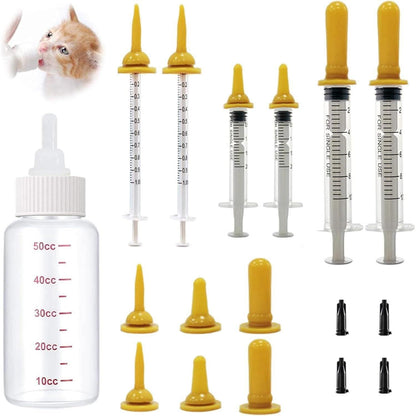 Haustier Aufzuchtflasche 50ml Welpenfütterungsset mit