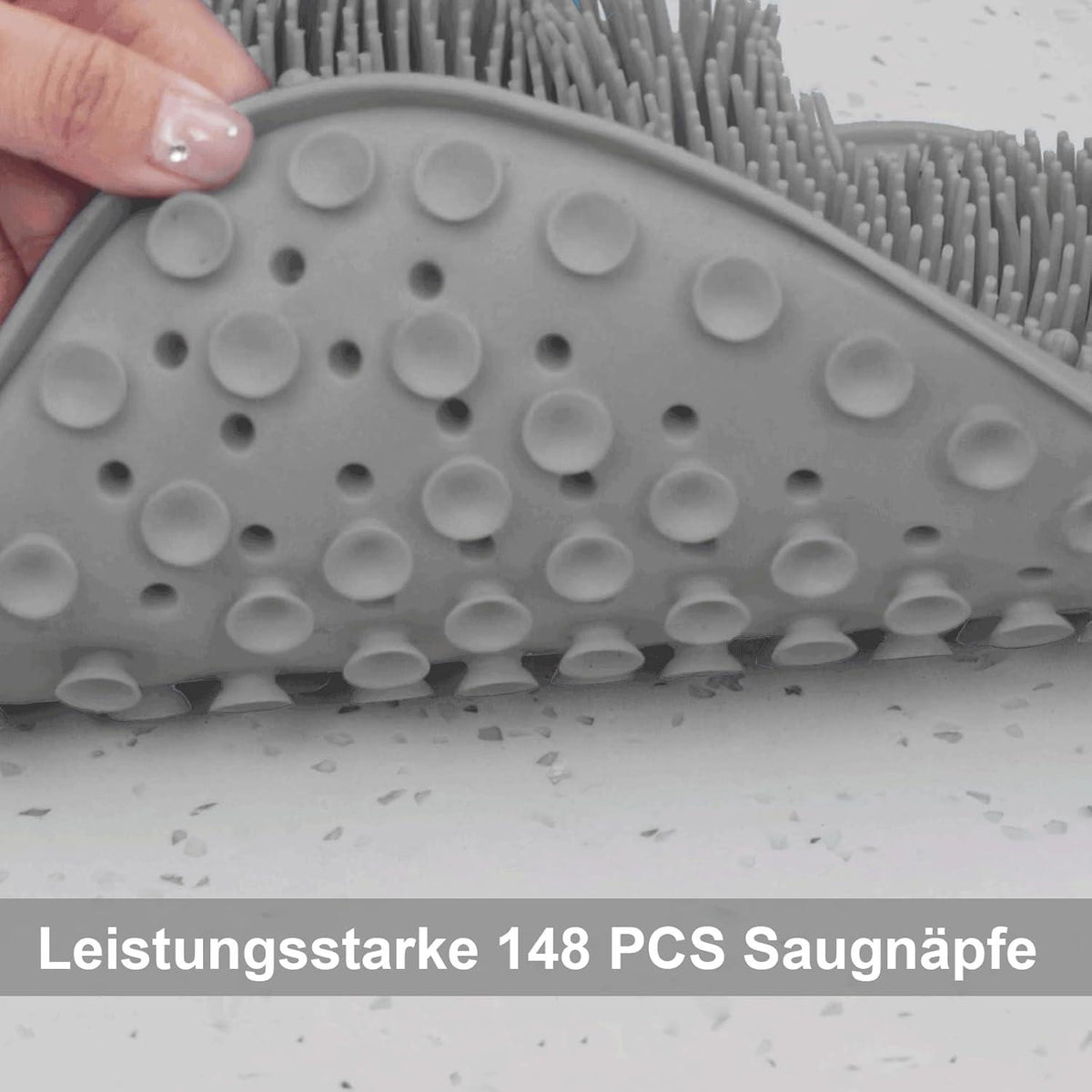Fuß Scrubber Matte für Dusche, Hornhautentferner & Massager, XL 11,2 Zoll