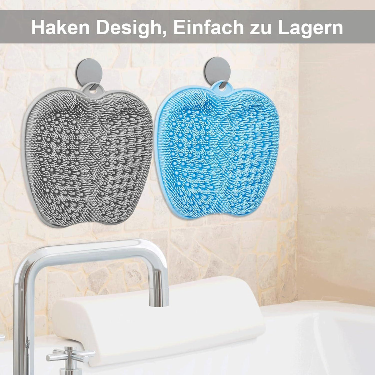 XL Fußmatte für die Dusche Hornhautentferner Fußmassage Matte