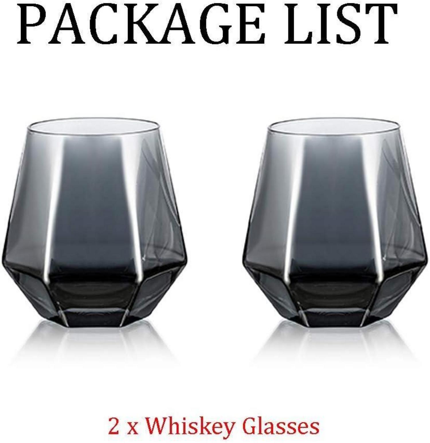 Whisky Glasses 2er-Set Gekipptes Scotchglas 300 Ml Moderner Look eignet sich für
