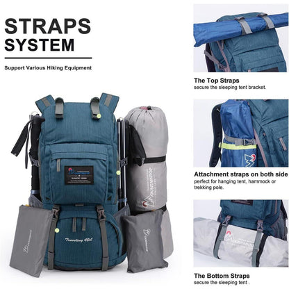 Wanderrucksack 40L Herren Damen Trekkingrucksack Outdoor
