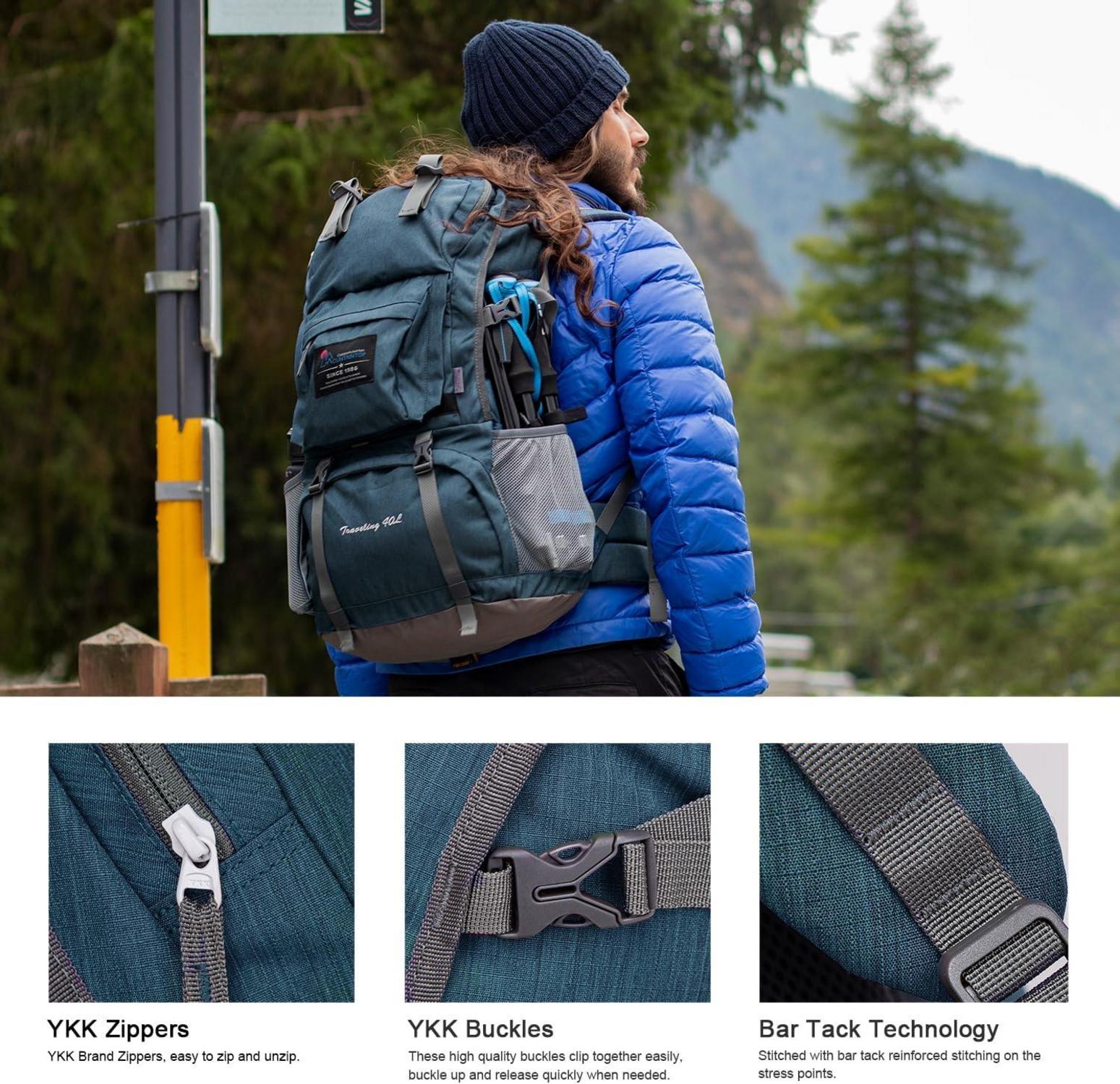 Wanderrucksack 40L Herren Damen Trekkingrucksack Backpacker Outdoor