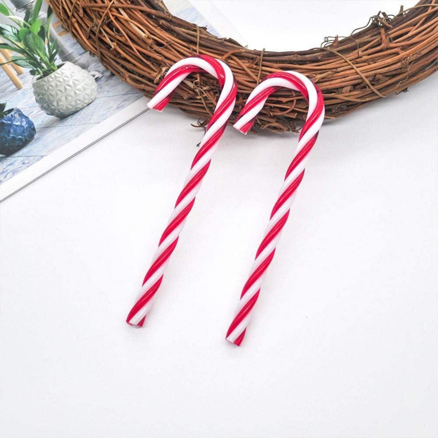 32-teiliges Weihnachten Zuckerstange Acrylic Christbaumanhänger Rot