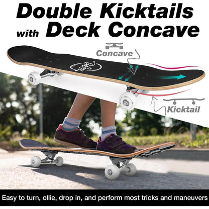 Komplettes Cruiser Skateboard 31x8 Zoll – Robust & Für Anfänger