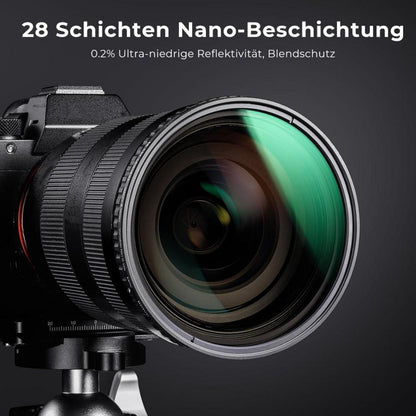55mm Variabler ND Filter ND8-128 Slim Neutral Graufilter