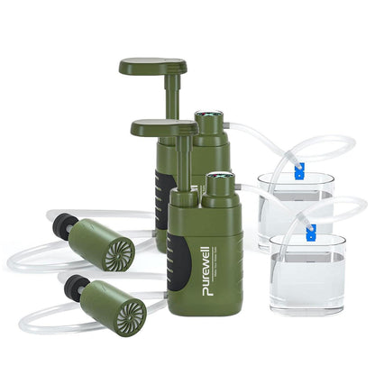 Tragbarer Wasserfilter mit Pumpe – Outdoor Survival 0.01 Mikron