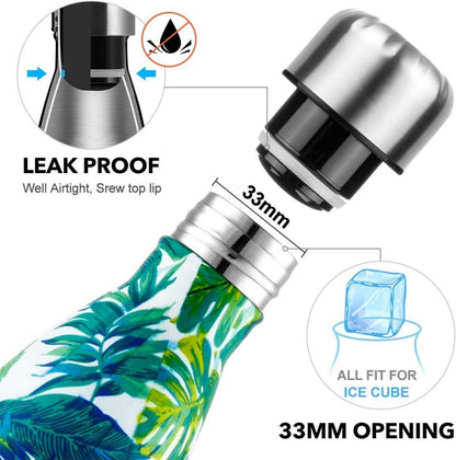 Edelstahl Trinkflasche Vakuum Wasserflasche Isolierflasche 350ml