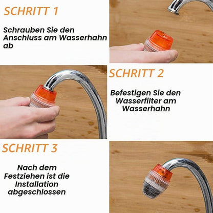Wasserhahnfilter Aktivkohle 6er-Set für sauberes Trinkwasser