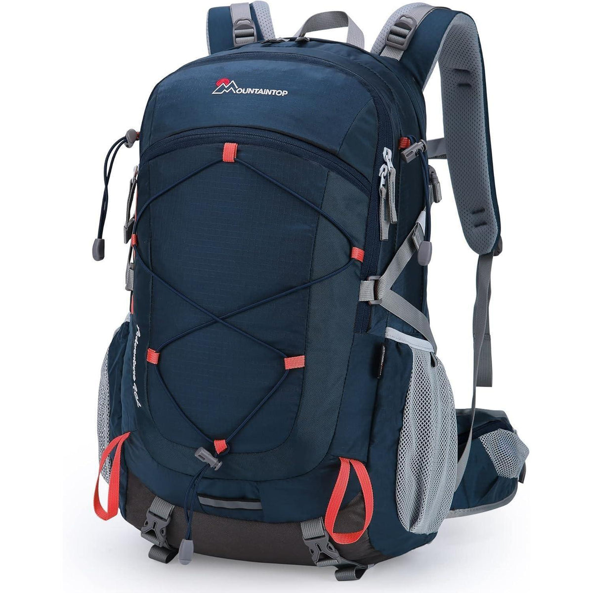 40L Trekkingrucksack Blau Orange - Outdoor Rucksack für Wandern & Reisen